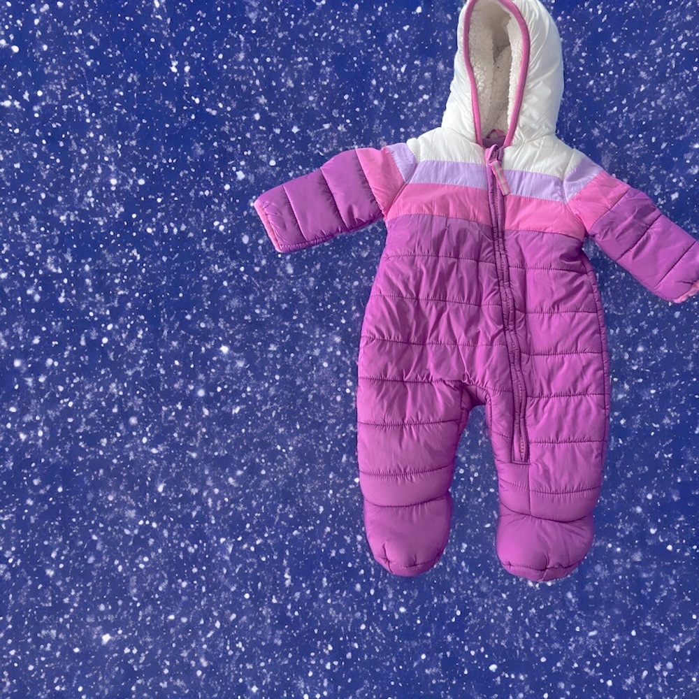 Cat & Jack Color Block 1980’s style snowsuit